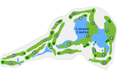 Blue Canyon - Canyon Course map